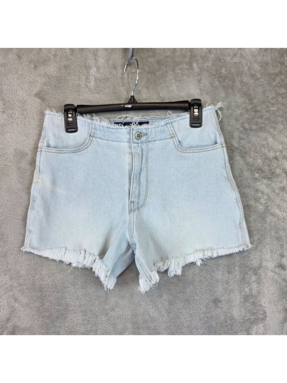 Hollister High-Rise Vintage Short 4" Denim Shorts Juniors 5 Cutoff Frayed Hem